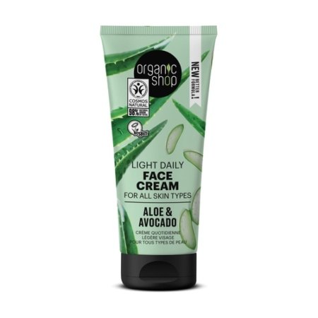 Crema facial ligera aloe y aguacate