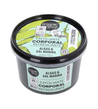 Exfoliante Refrescante corporal Algas orgánicas y Sal Marina