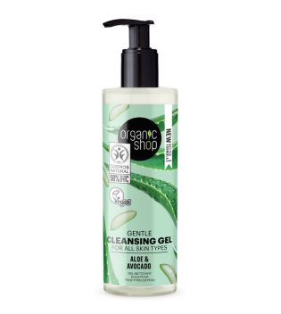 Gel limpiador suave para todo tipo de pieles  Aloe y Aguacate